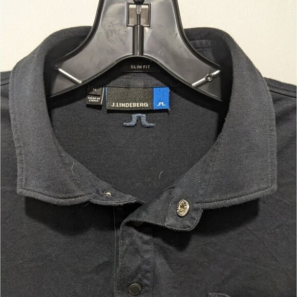 J.LINDEBERG | Eric Slim Lux Cotton Jersey Polo in Navy - Picture 4 of 7